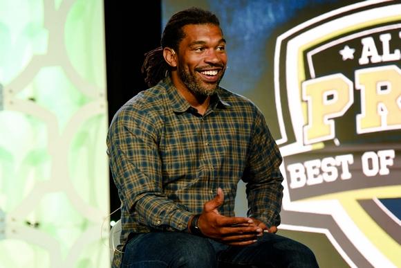 Recently Retired Football Star Julius Peppers Speaks at Student-Athlete Banquet