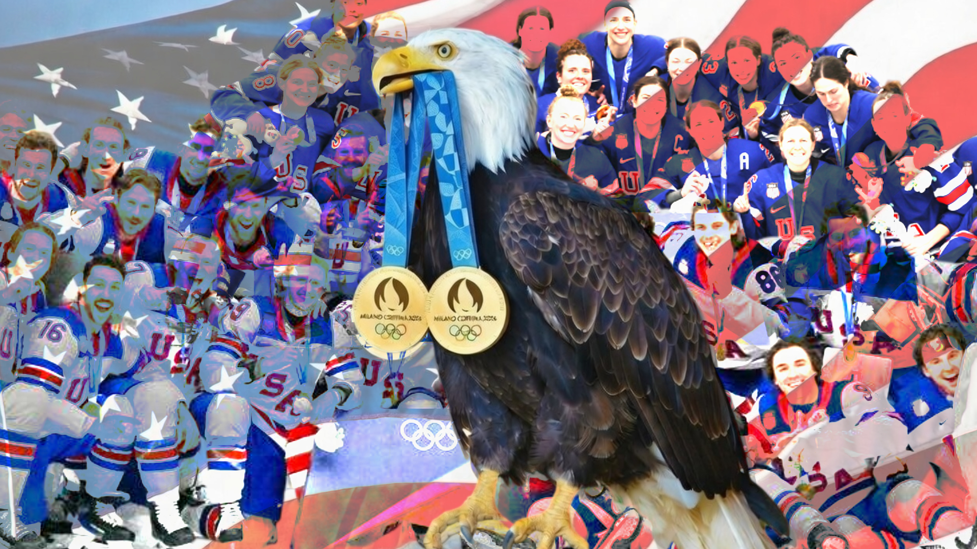 Team USA Gold Medal Hockey Stars